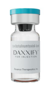 DAXXIFY vial, FDA approved to treat frown lines