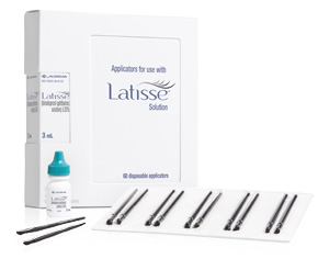 Latisse® solution and applicator brushes