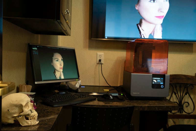 Computer planning before treatment, Visage Surgical Institute in Medina, Ohio